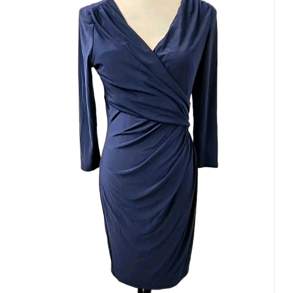 Lauren Ralph Lauren navy wrap dress